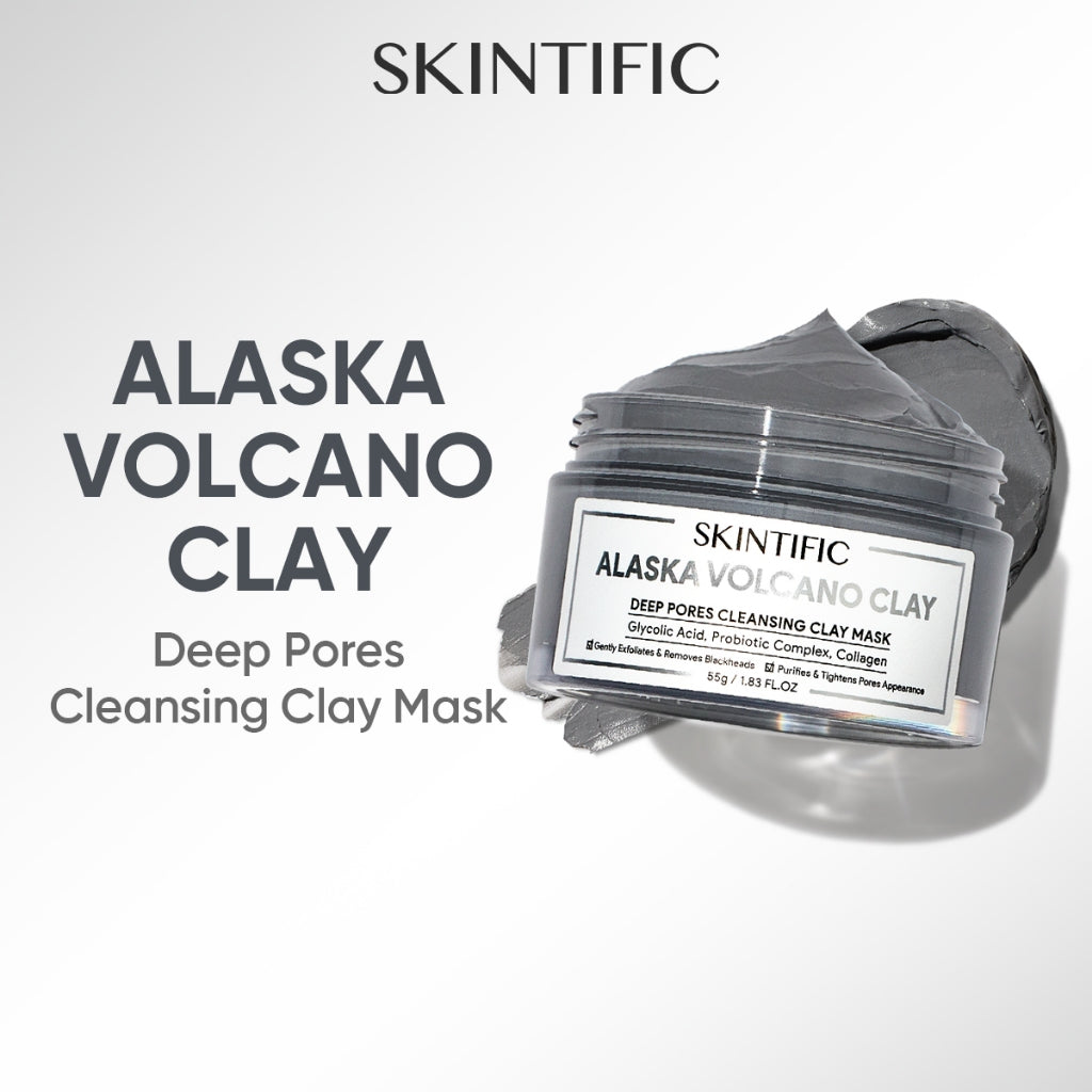 ALASKA VOLCANO BLACKHEADS DEEP PORES CLEANSING MUD CLAY MASK 55G