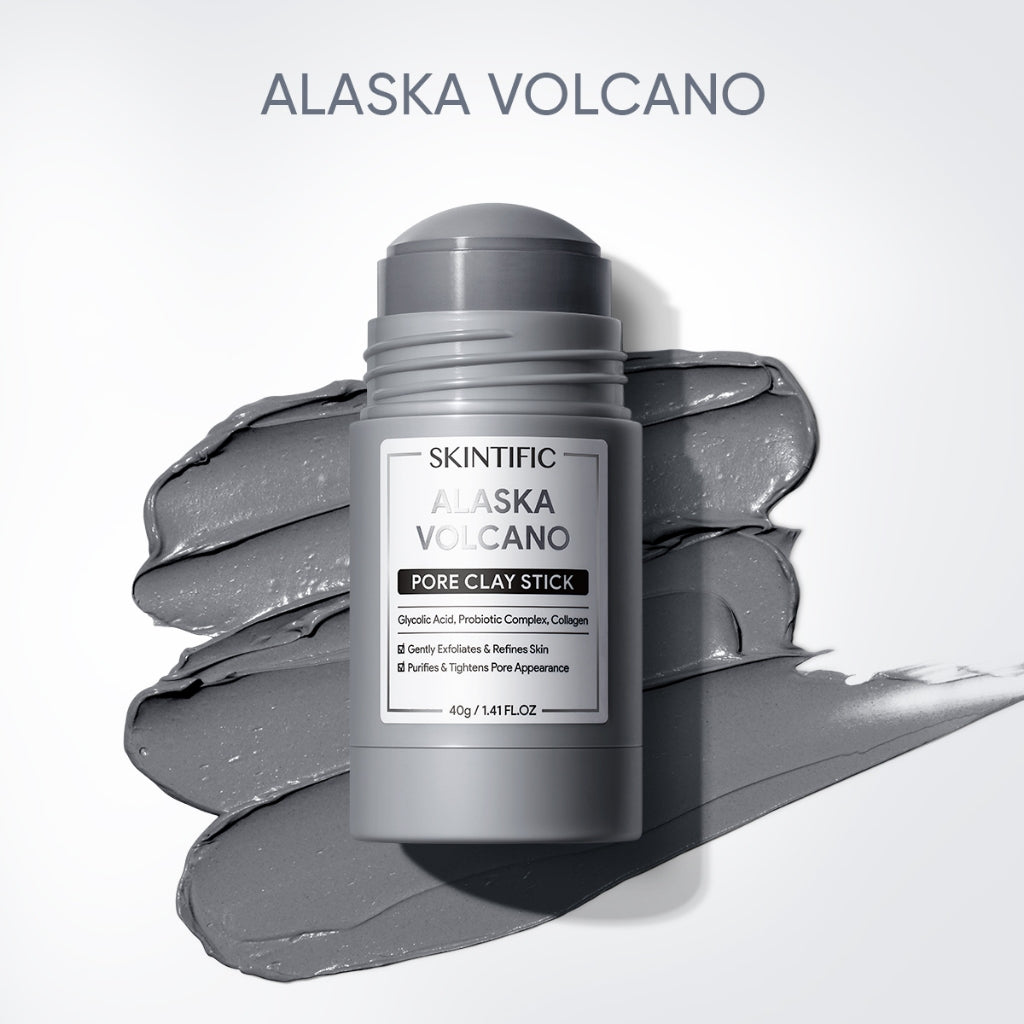 ALASKA VOLCANO REDUCE BLACKHEADS DEEP PORES CLEANSING CLAY MASK STICK 40G